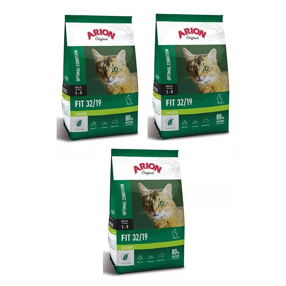 Pakiet Arion Original Cat Fit Karma Dla Kota 3 x 2 kg