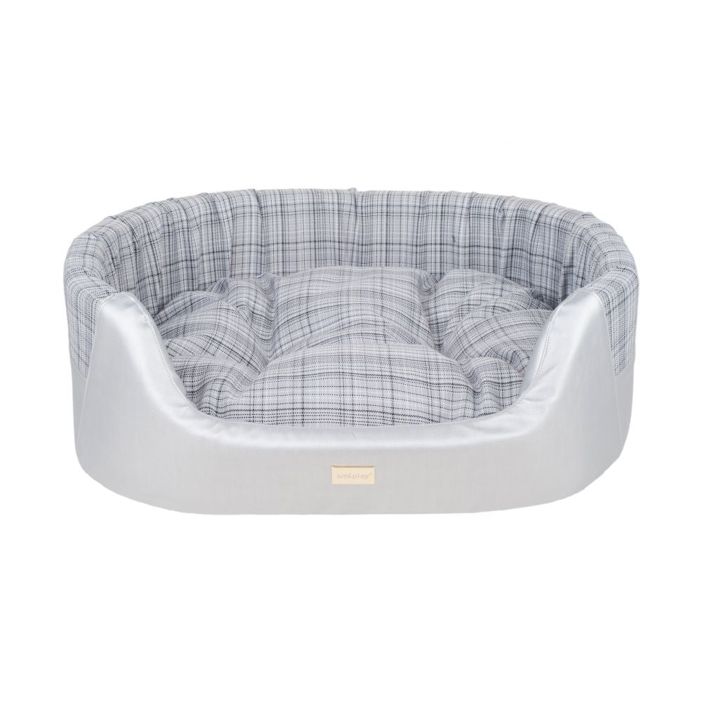 Amiplay Legowisko Elipsa 2 in 1 Venus Dla Psa Rozmiar M Srebrne