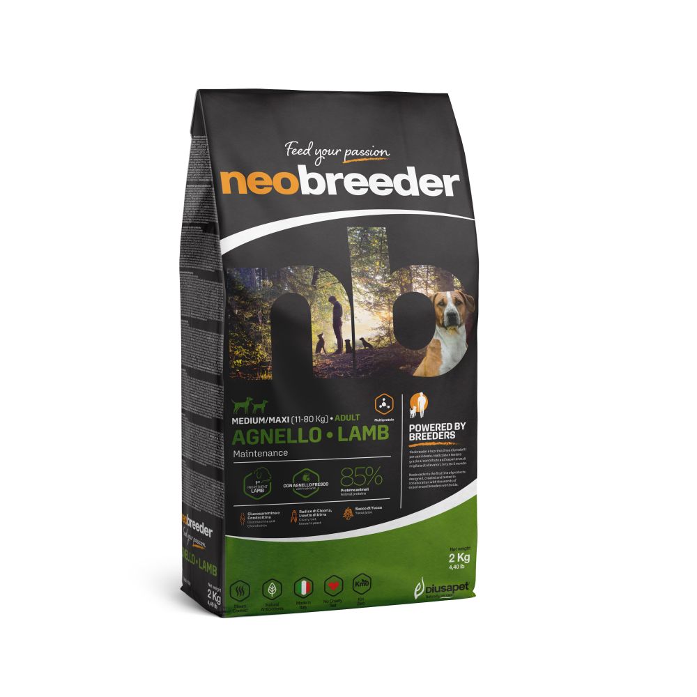 Neobreeder Dog Adult Lamb Karma Dla Dorosłych Psów Średnich i Dużych Ras z Jagnięciną 2 kg