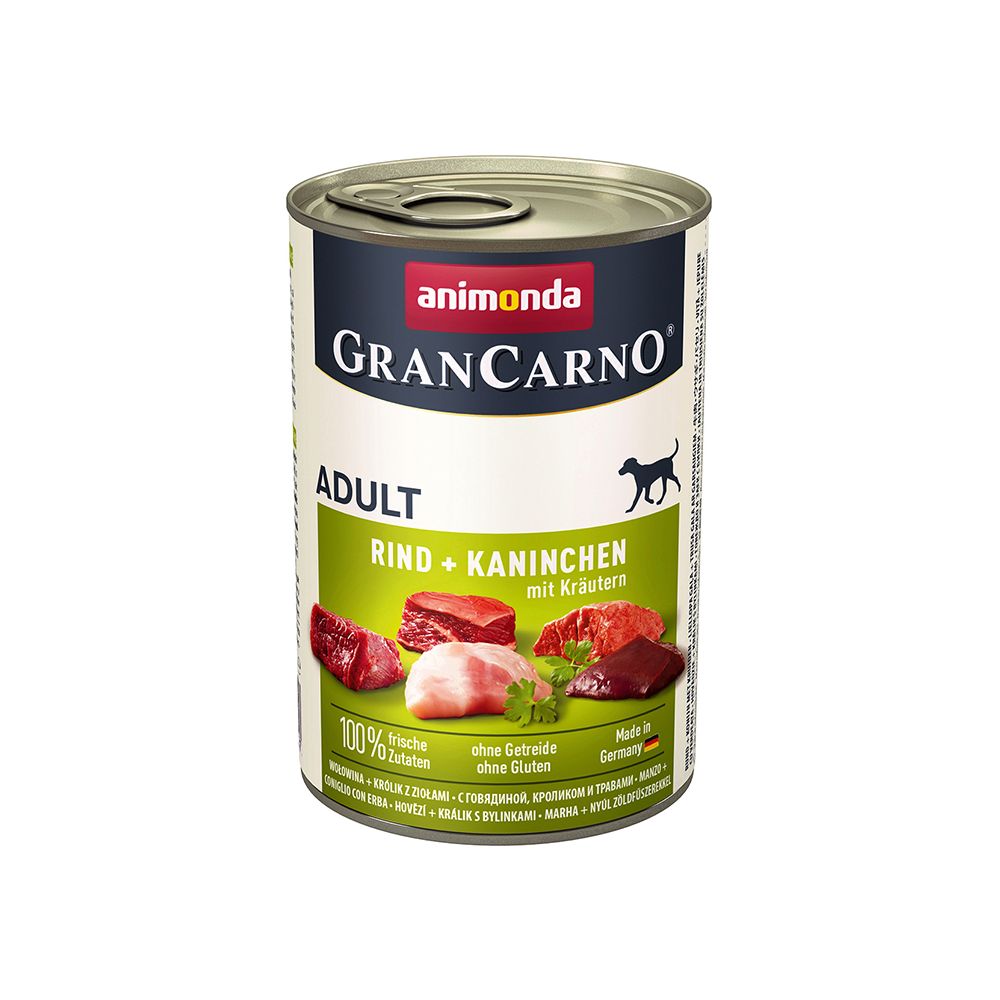 Animonda GranCarno Wołowina, Królik, Zioła 400 g