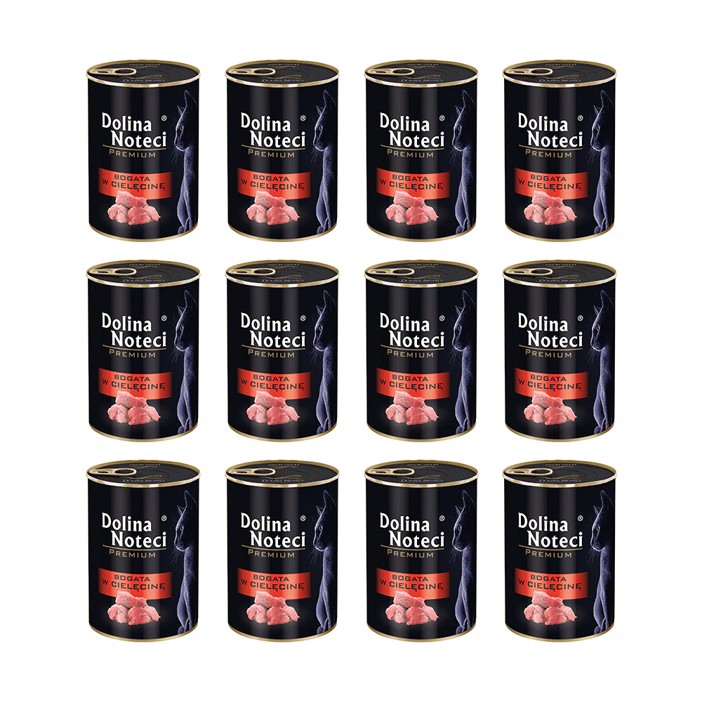 Pakiet Dolina Noteci Premium Bogata w Cielęcinę 12 x 400 g