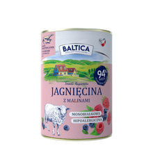 BALTICA jagnięcina z malinami 400g monoproteinowa bezzbożowa