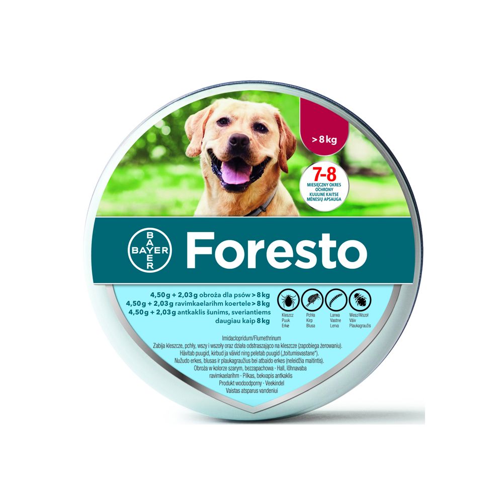 Bayer Foresto Obroża dla Psa powyżej 8 kg
