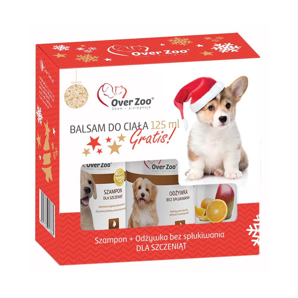 Zestaw Over Zoo Szczenięta Szampon 250 ml + Odżywka 240 ml + Balsam do Ciała  125 ml