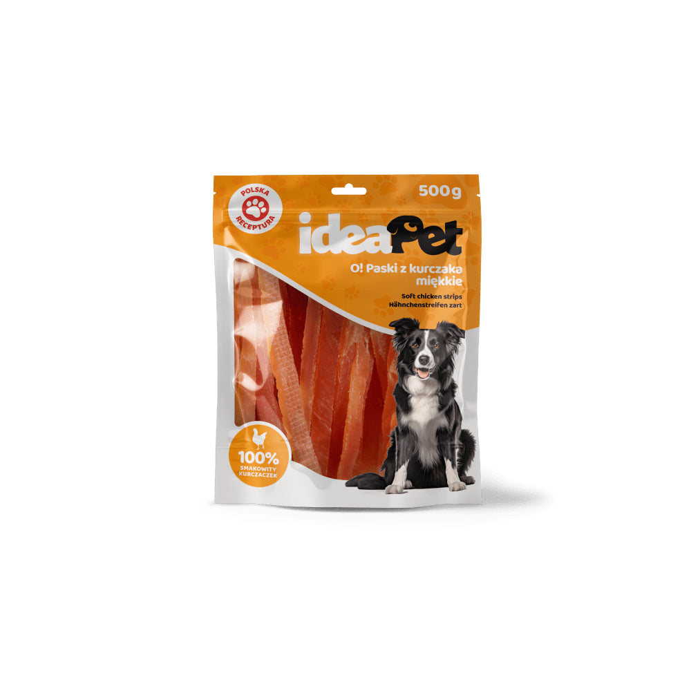 ideaPet Paski z kurczaka miękkie 500g