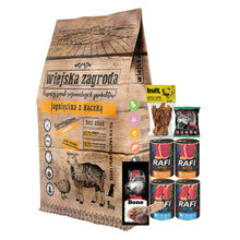 Pakiet Wiejska Zagroda Jagnięcina z Kaczką 9 kg + 7 GRATISÓW!