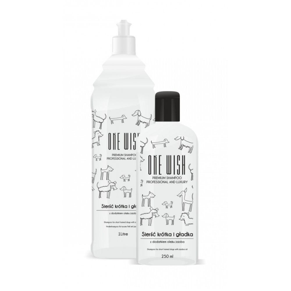 ONE WISH Szampon dla Psów o Sierści Krótkiej i Gładkiej 250 ML