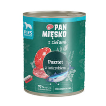Pan Mięsko Mokra Karma Dla Dorosłych Psów Pasztet z Ziołami i Tuńczykiem 800 g