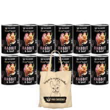 Pakiet Paka Zwierzaka Seventh Heaven Królik z Wołowiną Mokra Karma Dla Psa 12 x 400 g + Torba Bawełniana GRATIS!