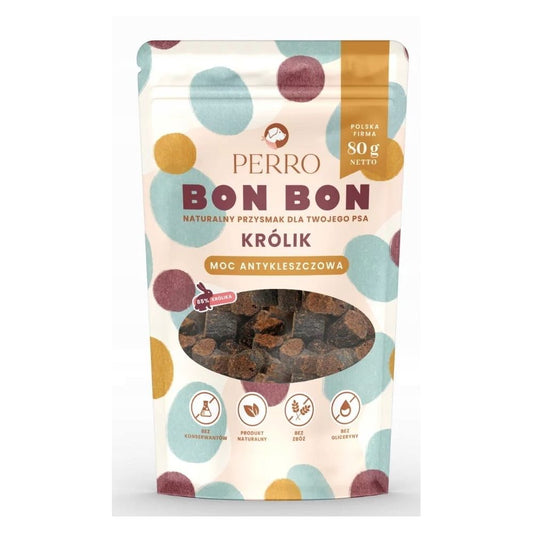 PERRO Bon Bon Królik przysmaki dla psa 80g ochrona przed kleszczami