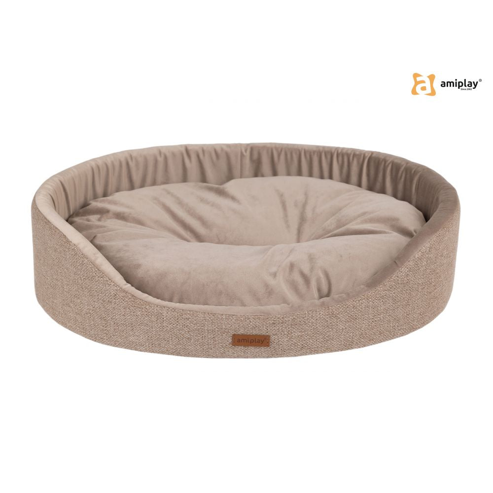 Amiplay Legowisko Owalne Siena Dla Psa Rozmiar L Beżowe