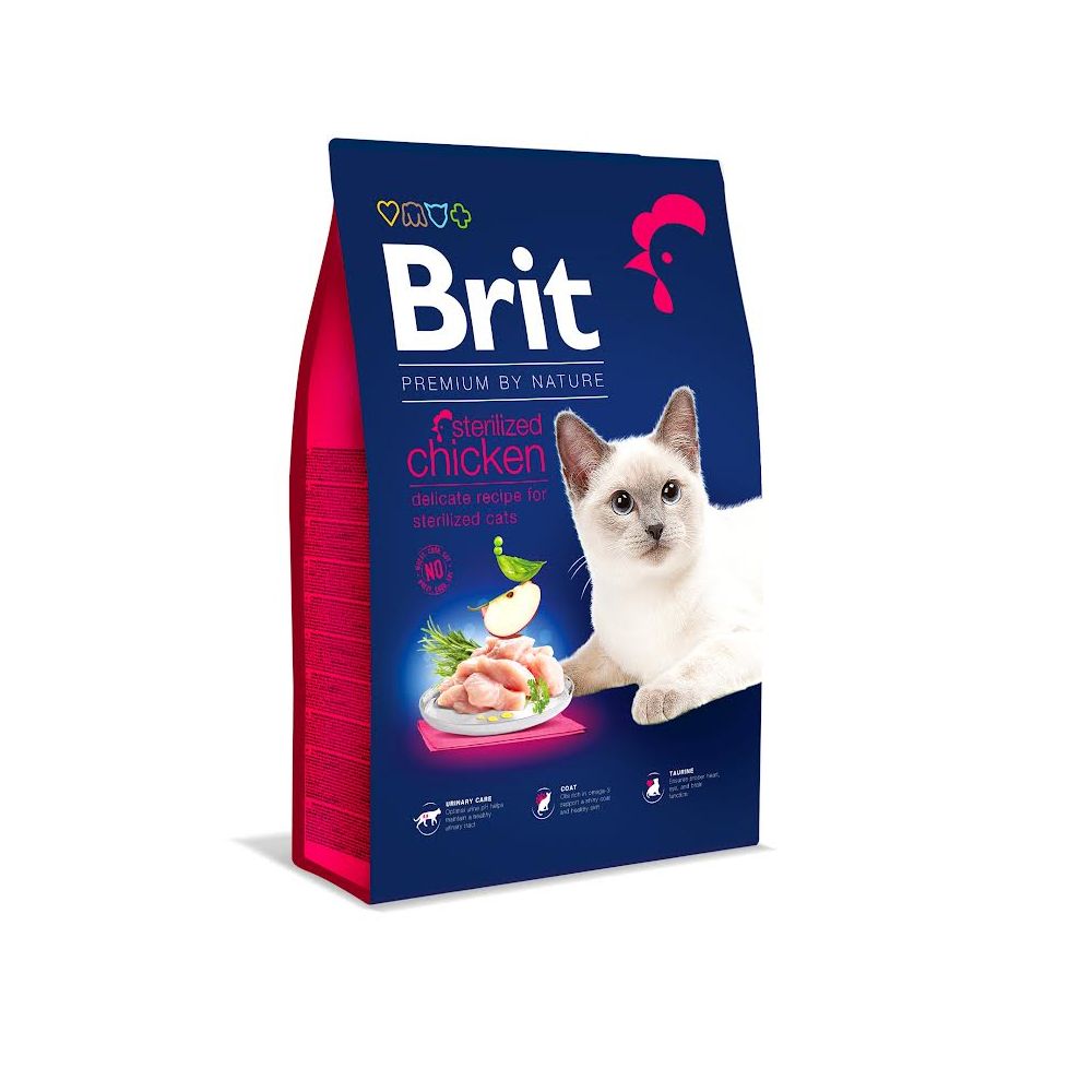 Brit Premium Cat Sterilized Chicken Karma Dla Dorosłych Sterylizowanych Kotów Kurczak 300 g