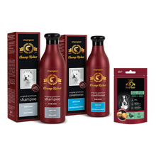 Pakiet Champ - Richer Szampon i Odżywka dla Psów o Białej i Jasnej Sierści 2 x 250 ml + Smakołyk Champ - Richer GRATIS!