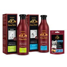 Pakiet Champ-Richer Szampon dla Szczeniąt o Białej Sierści 250 ml + Odżywka dla Białej Sierści + Smakołyk Champ Richer GRATIS!