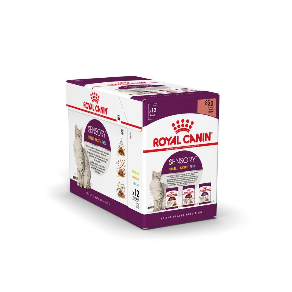 ROYAL CANIN SENSORY SMELL kawałki w sosie 12x85g karma mokra dla kotów