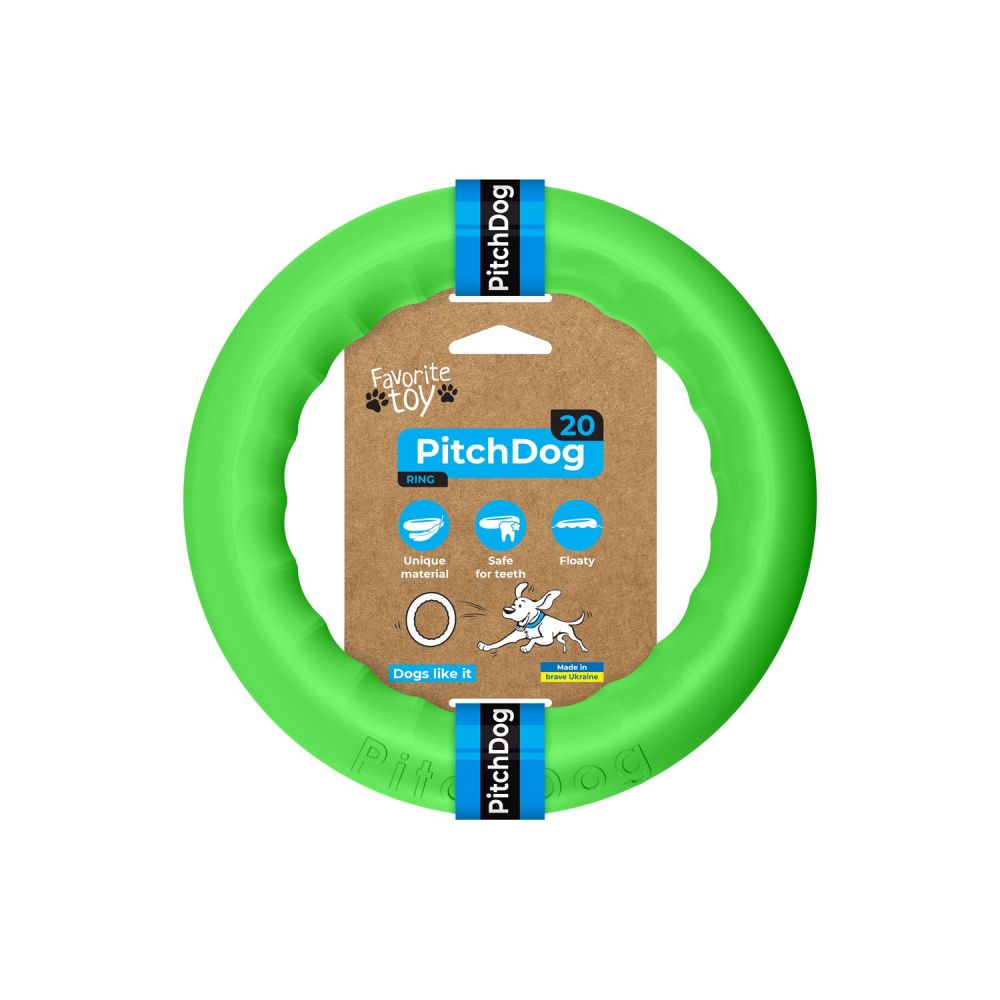 Collar PitchDog Ring Do Aportowania Zielony 20 cm