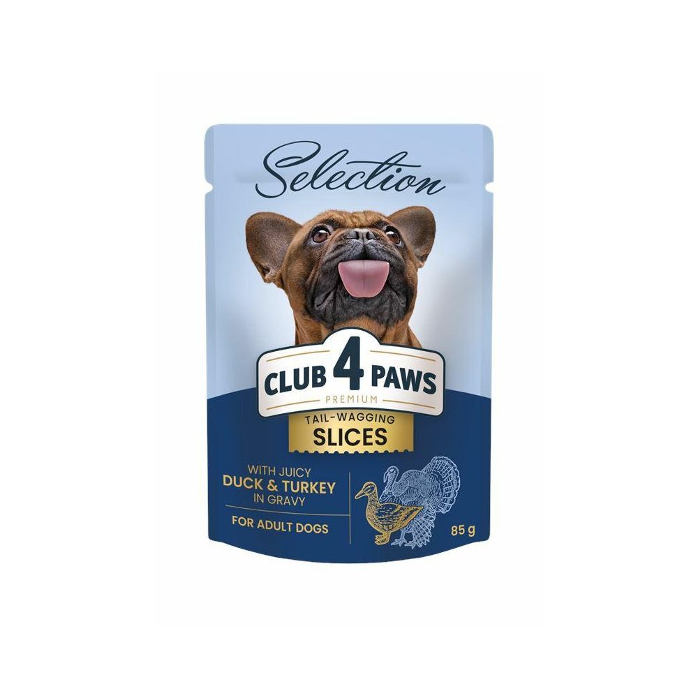 Club 4 Paws Mokra Karma Dla Dorosłych Psów Małych Ras Kaczka Z Indykiem W Sosie 85 g