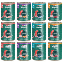 Pakiet Pan Mięsko Mokra Karma Dla Dorosłych Psów Pasztet z Ziołami Mix Smaków 12 x 800 g