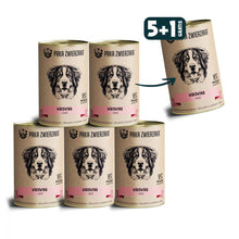 Pakiet Paka Zwierzaka Mokra Karma Dla Psa Wołowina i Śledź 5 x 400 g + 1 Puszka GRATIS!