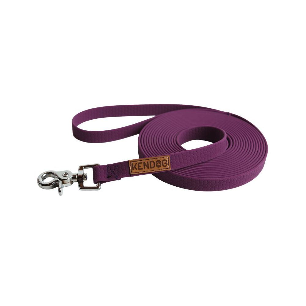 Kendog Smycz Treningowa PVC/TPU Wodoodporna 25 mm / 5 Metrów Fioletowa