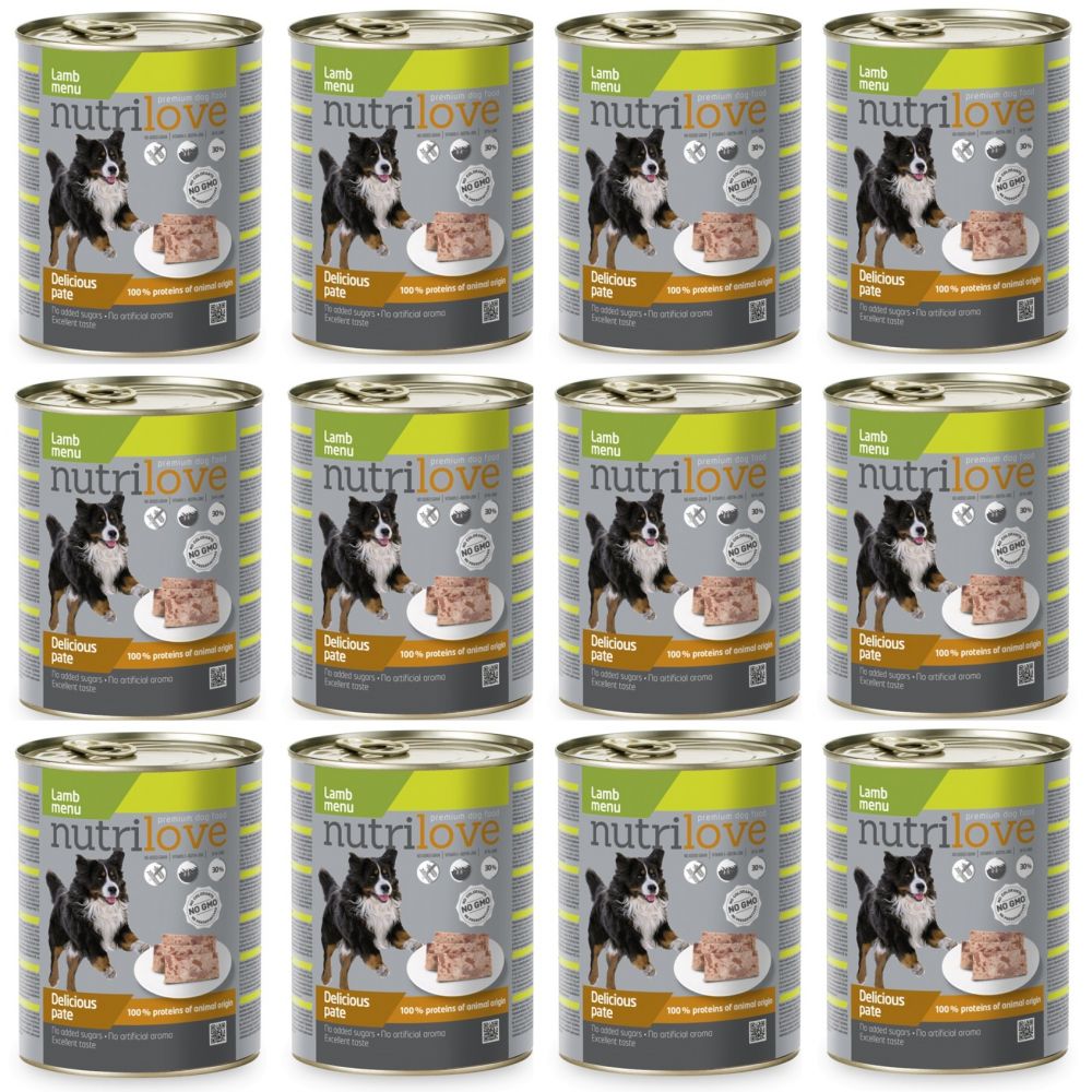 Pakiet Nutrilove Lamb Menu Pasztet Z Jagnięciną 12 x 800 g