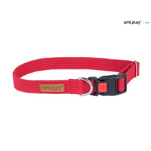 AmiPlay Obroża Regulowana Z Blokadą Cotton Czerwona Rozmiar M