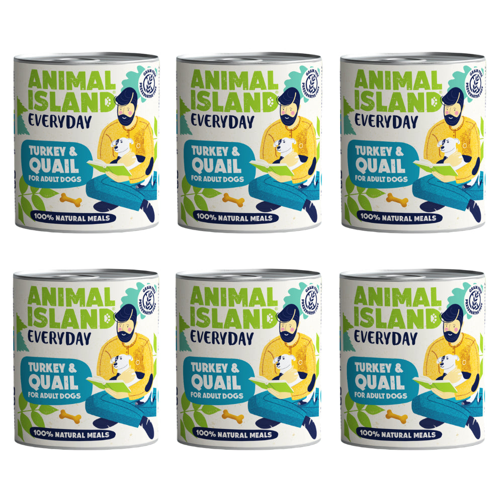 Pakiet Animal Island Mokra Karma Everyday Dla Psa Indyk z Przepiórką 6x800 g