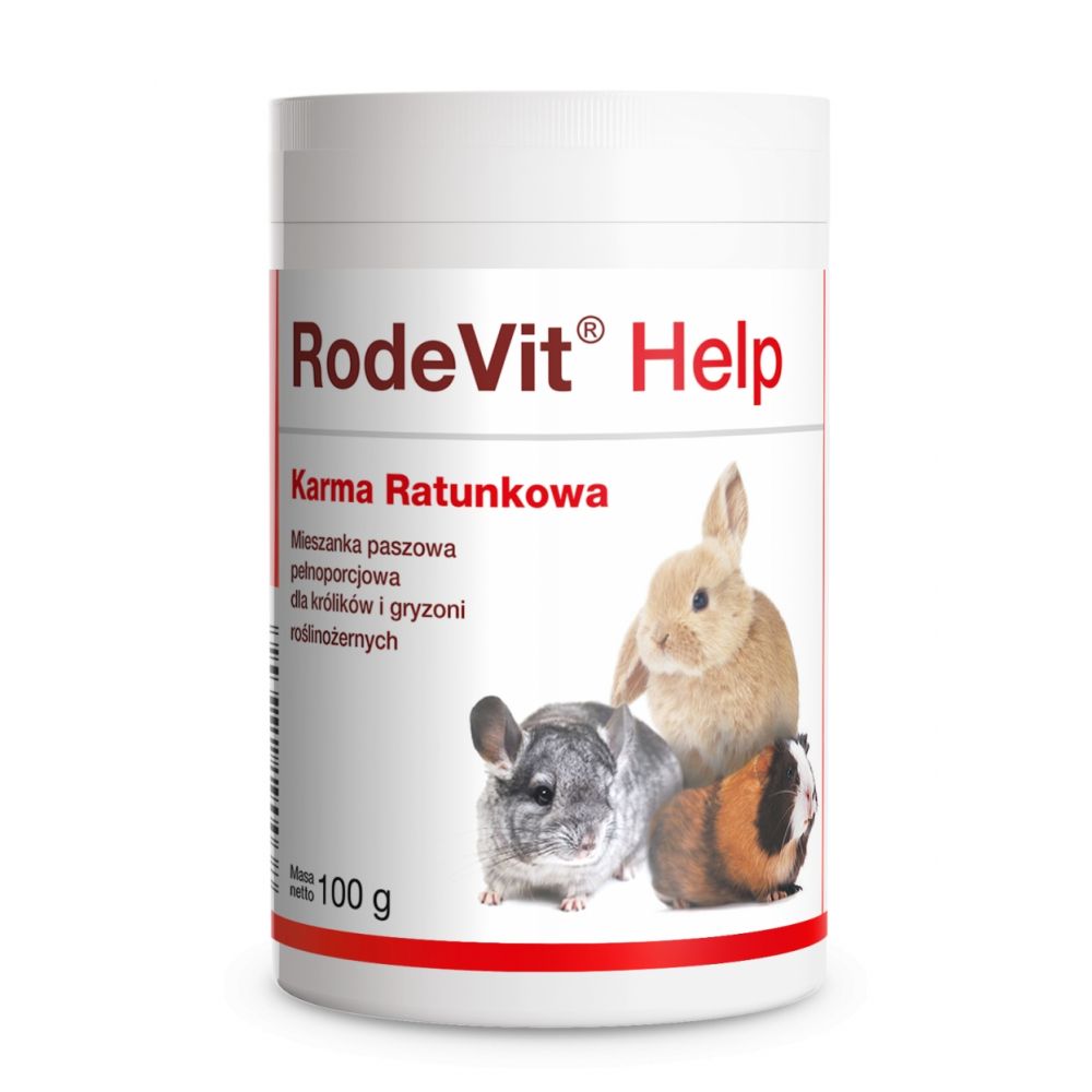 Rodevit Help Mieszanka Paszowa Pełnoporcjowa Dla Królików I Gryzoni Roślinożernych 100 g