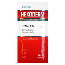 Eurowet Hexoderm Szampon Dla Psów i Kotów 1 x 20 ml Saszetka