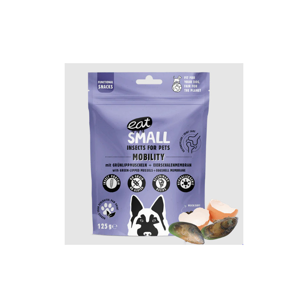 Eat Small Mobility Przysmak Dla Psów z Owadami Wspierający Stawy 125 g