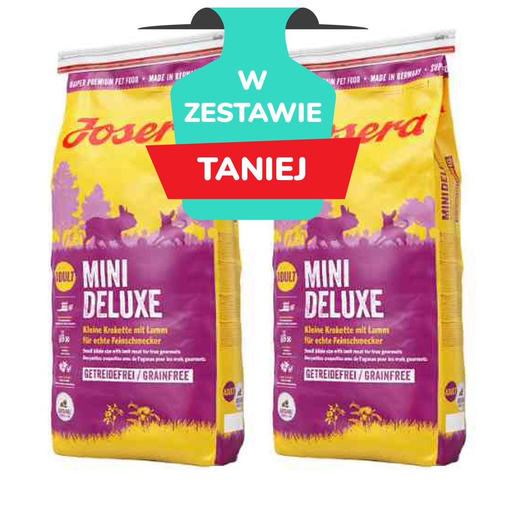 Josera Mini Deluxe Bezzbożowa Jagnięcina Małe Rasy 2 x 15 kg