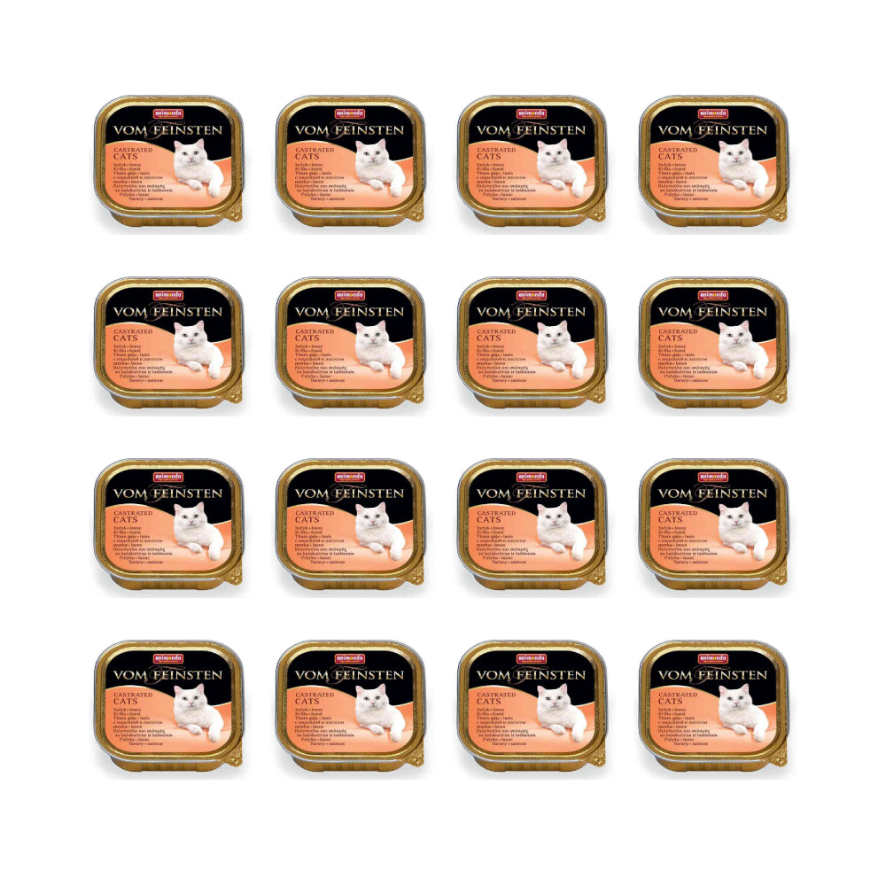 Pakiet Animonda Vom Feinsten Indyk z Łososiem Castrated Cats 16 x 100 g