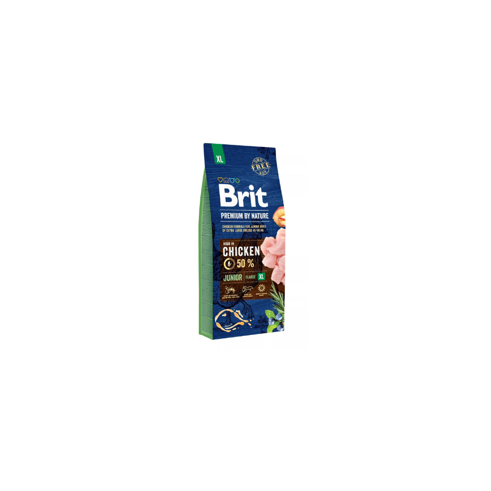 Brit Premium By Nature Chicken Junior Kurczak Karma Dla Młodych Psów Bardzo Dużych Ras XL 15 kg