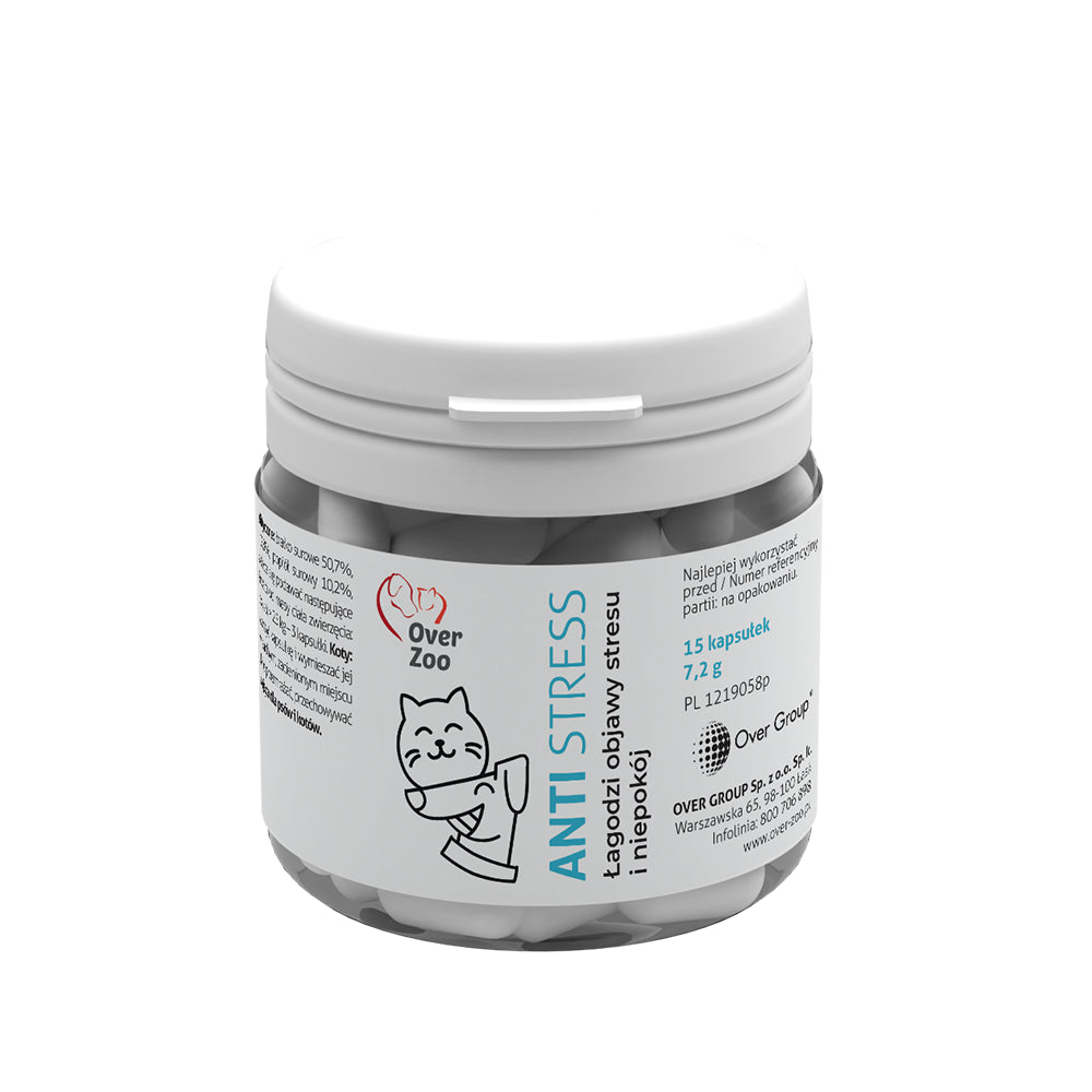 Over Zoo Anti Stress Dla Psów i Kotów 15 Kapsułek