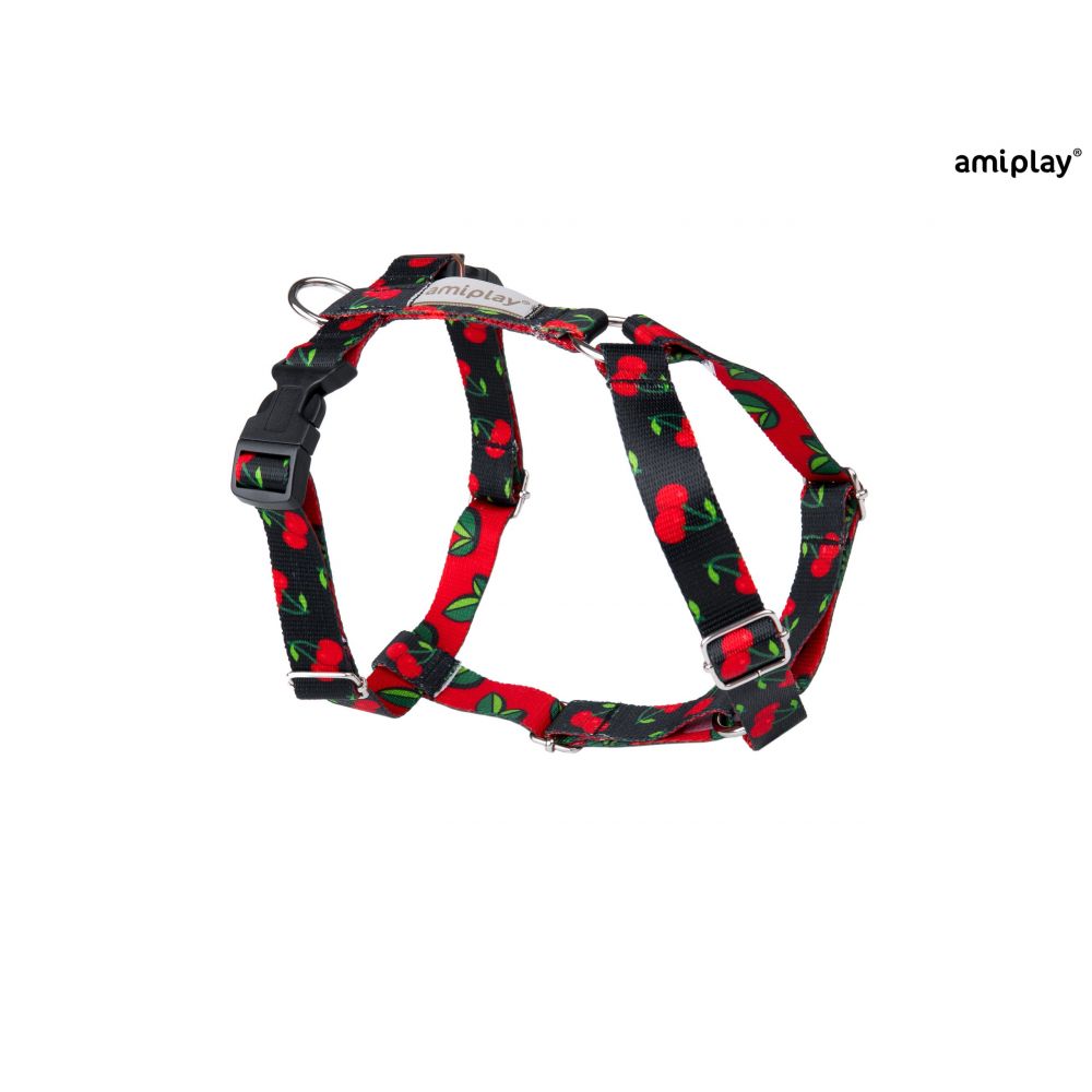 Amiplay Szelki Regulowane Guard BeHappy Rozmiar M Cherry