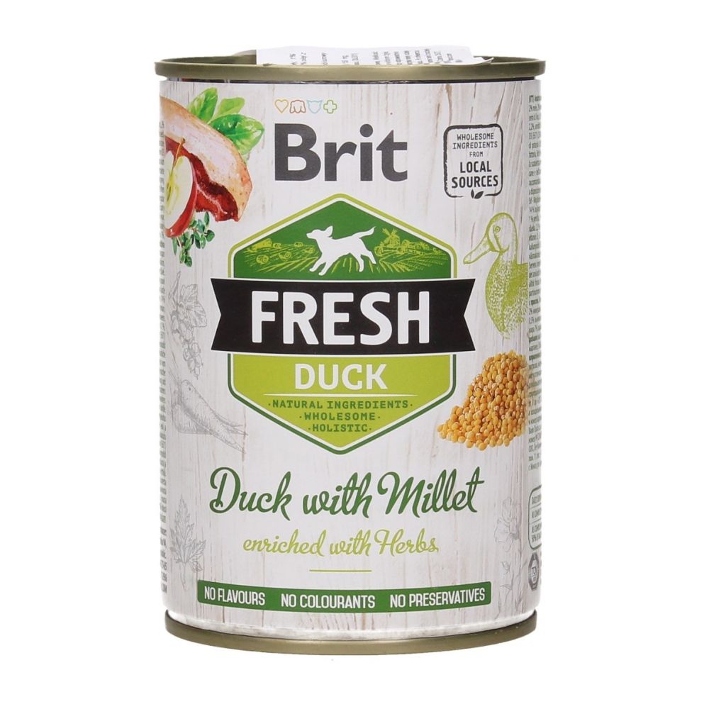 Brit Fresh Duck With Millet Kaczka Proso Karma Dla Psa 400 g