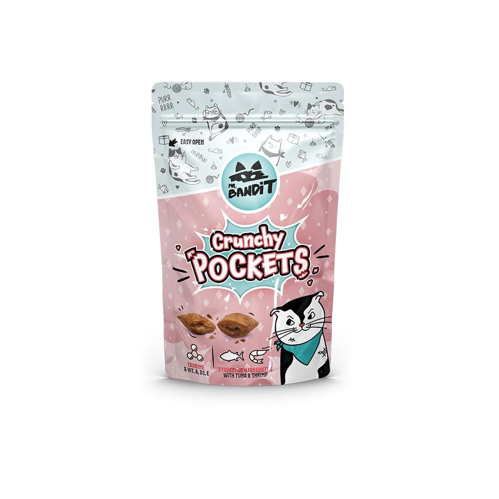 MR. BANDIT Crunchy Pockets z tuńczykiem i krewetkami 40g