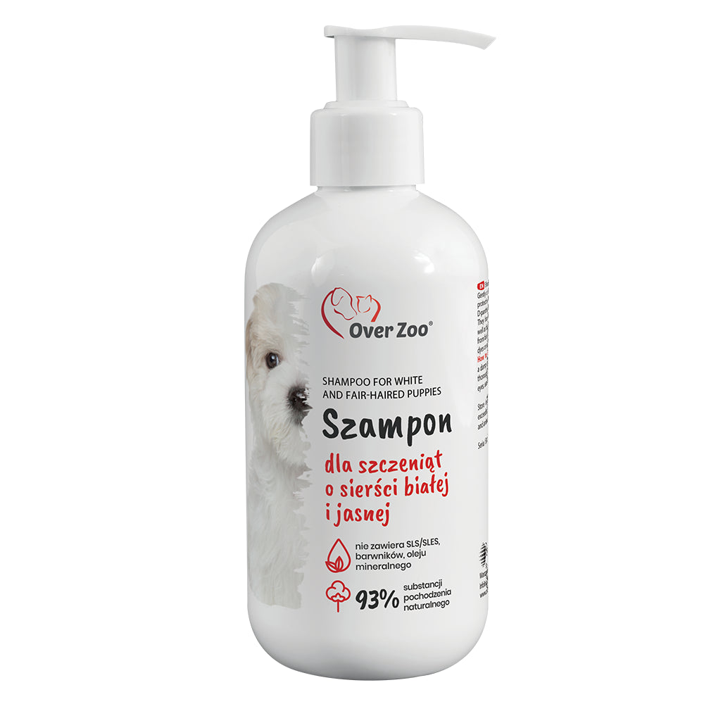 Over Zoo Szampon Dla Szczeniąt Białej i Jasnej Sierści 250 ml