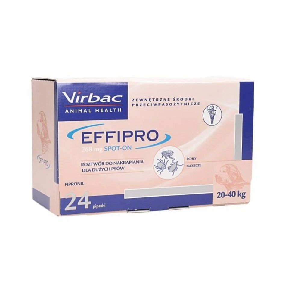 Effipro Flexi-Pack Krople Dla Dużych Psów Na Pchły i Kleszcze Rozmiar L 24x268 mg