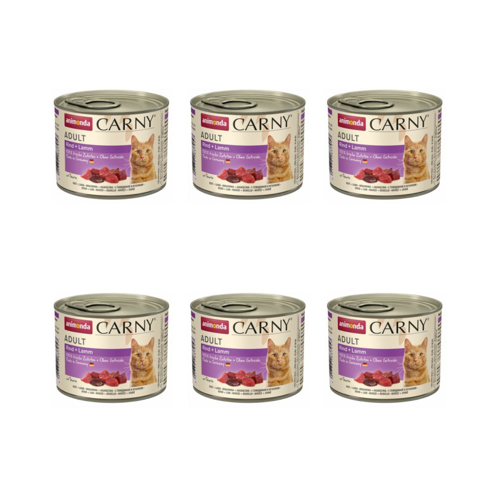 Pakiet Animonda Carny Wołowina z Jagnięciną 6 x 200 g