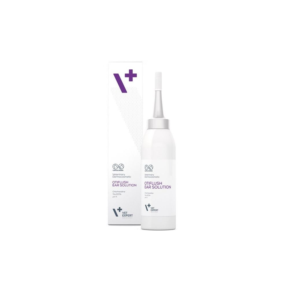VetExpert Otiflush Ear Solution Preparat Do Pielęgnacji Uszu Dla Psów i Kotów 125 ml