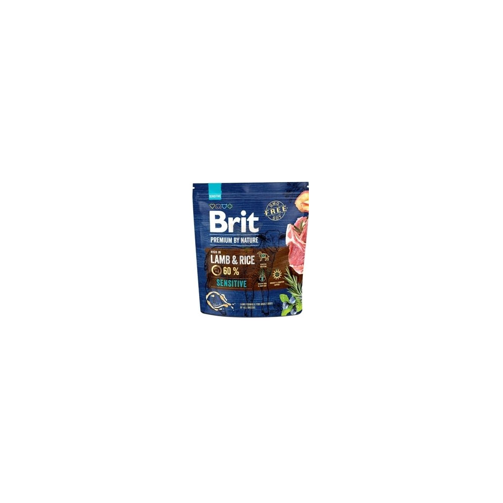 Brit Premium By Nature Sensitive Lamb & Rice Jagnięcina & Ryż Karma Dla Dorosłych Psów 1 kg