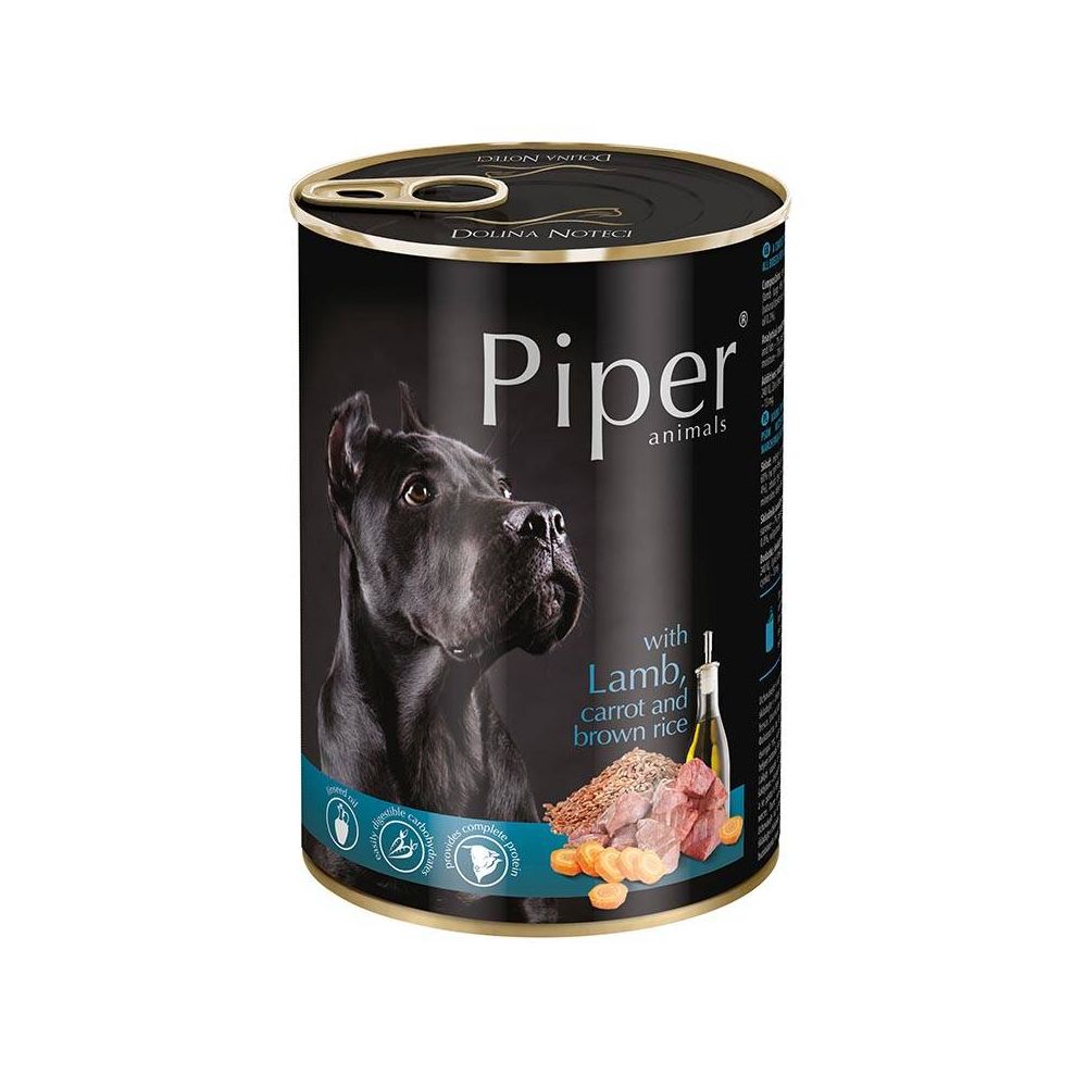 Dolina Noteci Piper z Jagnięciną, Marchwią i Brązowym Ryżem 400 g