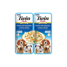 INABA DOG Twin kurczak warzywa i ser 2x40g
