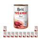 Pakiet Brit Pate & Meat Beef Wołowina Mokra Karma Dla Psa 12 x 400 g