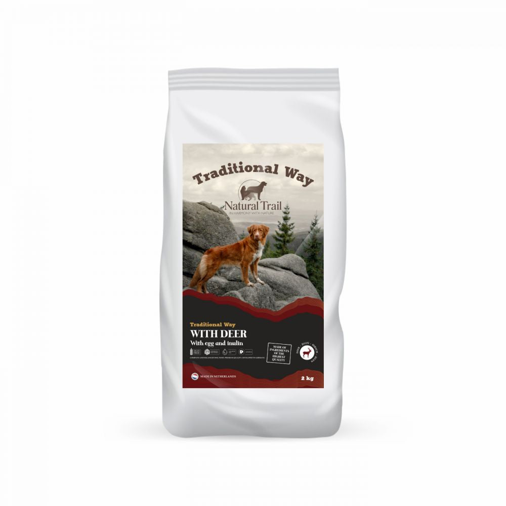 Natural Trail Traditional Way Deer Sucha Karma Dla Dorosłych Psów Z Jeleniem 2 kg