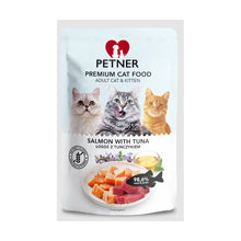Petner Premium Mokra Karma Dla Dorosłych Kotów i Kociąt z Łososiem i Tuńczykiem 85 g