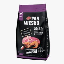 Pan Mięsko Sucha Karma Dla Kota Cielęcina z Krewetkami Rozmiar S 5 kg