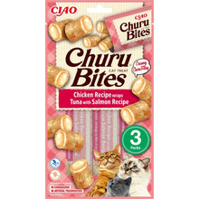 Inaba Cat Churu Bites Kurczak z Tuńczykiem i Łososiem Przysmak Dla Kota 3 x 10 g