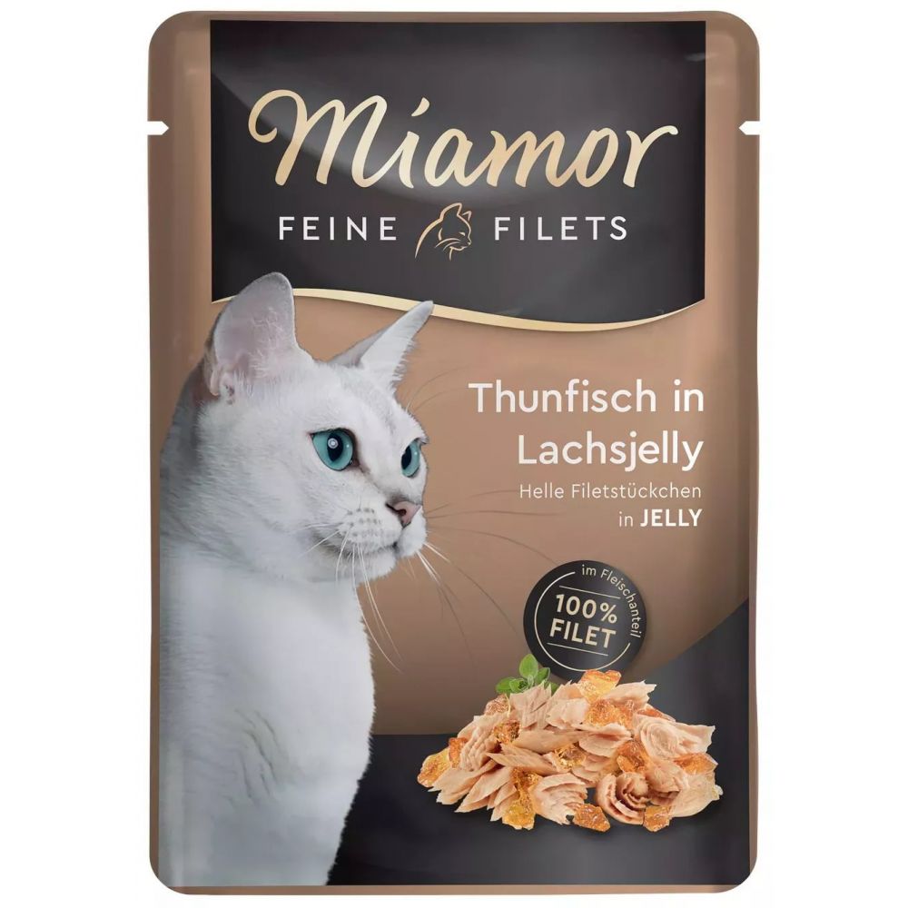 Miamor Filety z tuńczyka w galaretce z łososia 100g